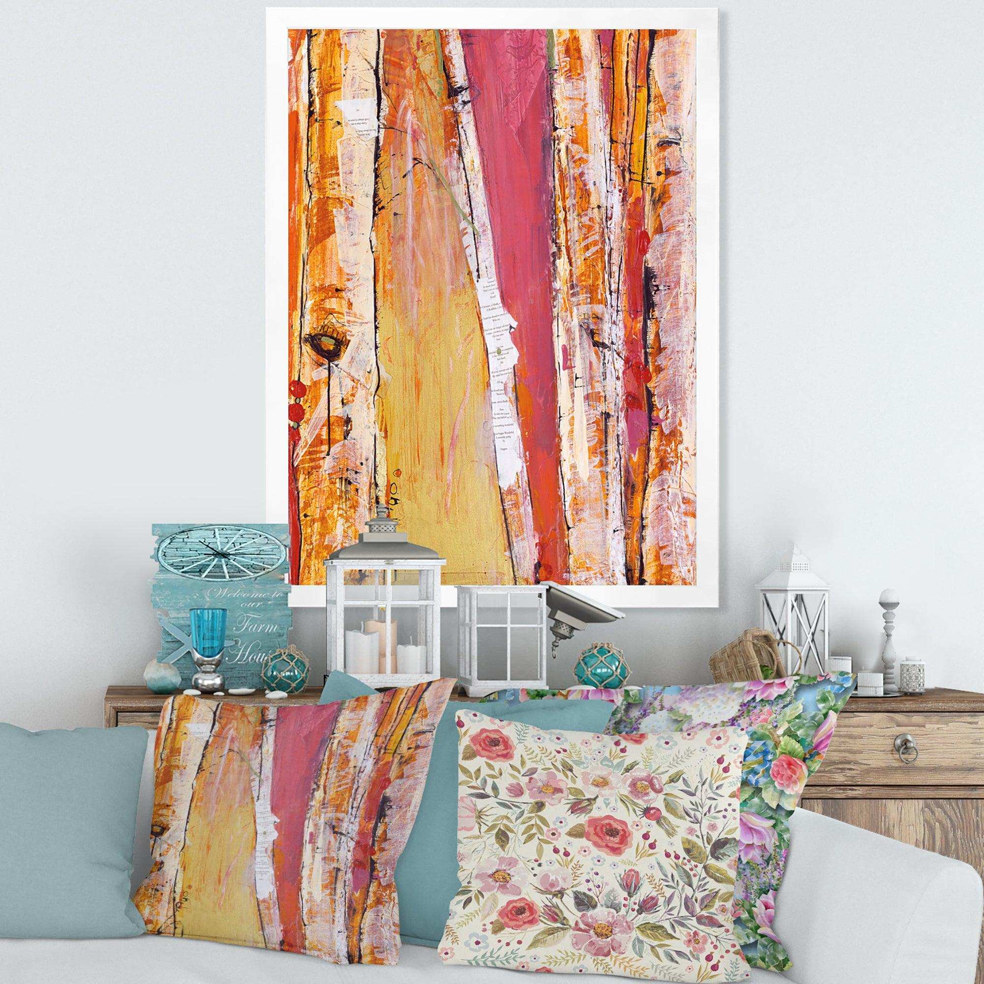 Orange Glam Natural Wood