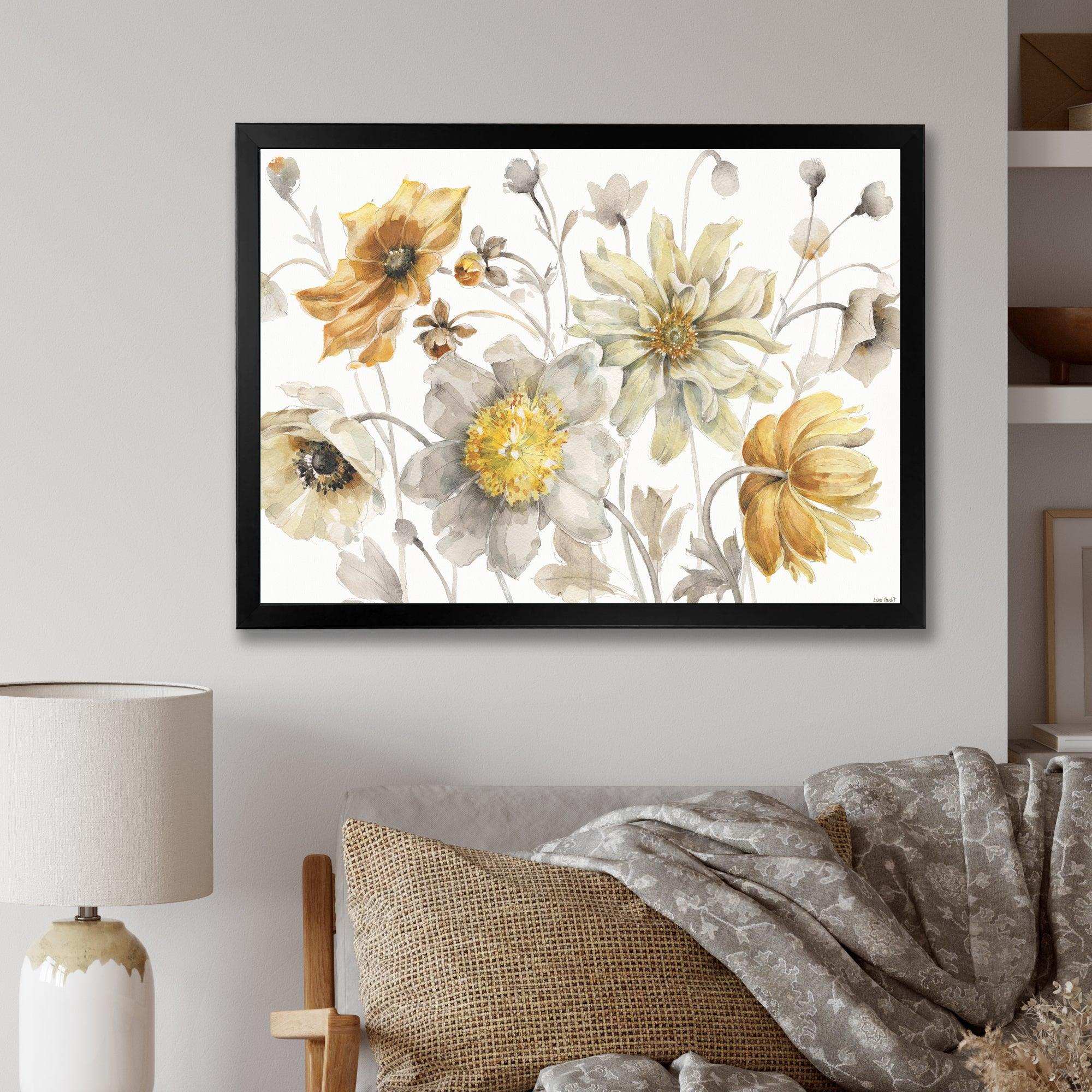 Fields of Gold Watercolor Flower VII