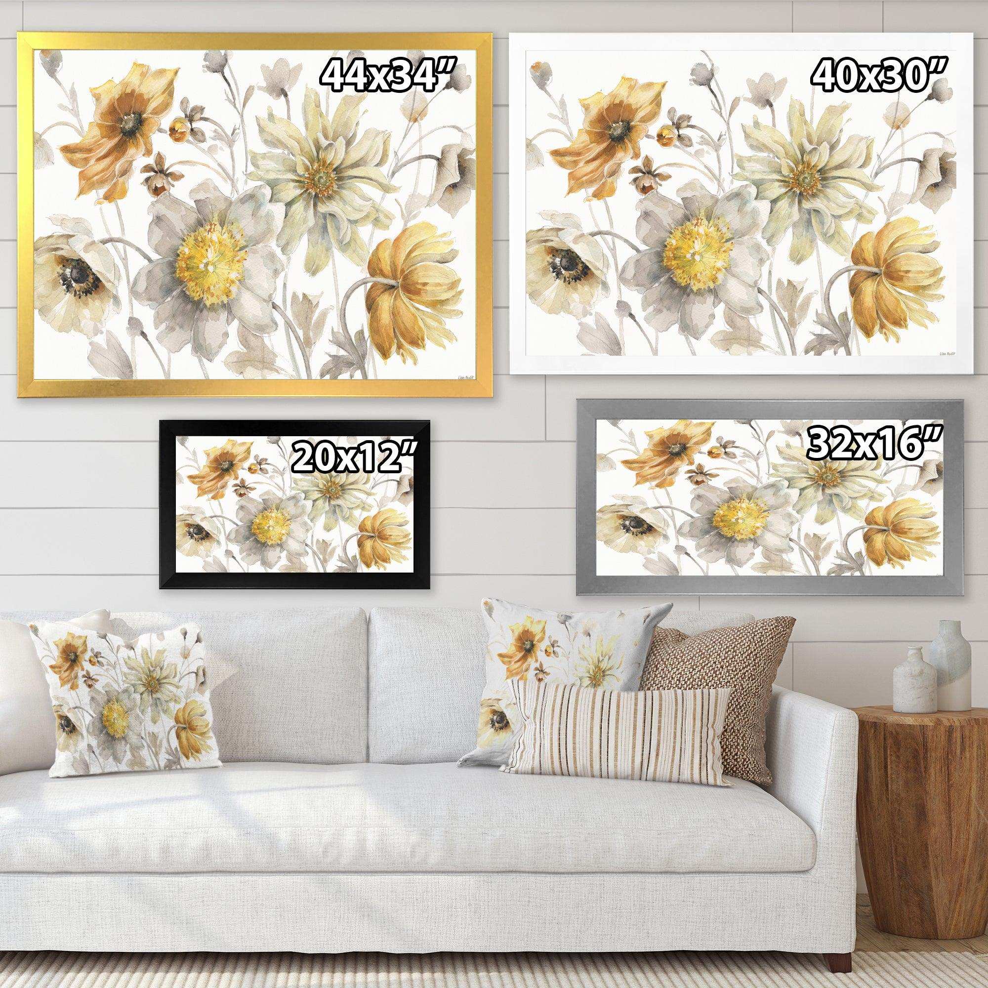 Fields of Gold Watercolor Flower VII