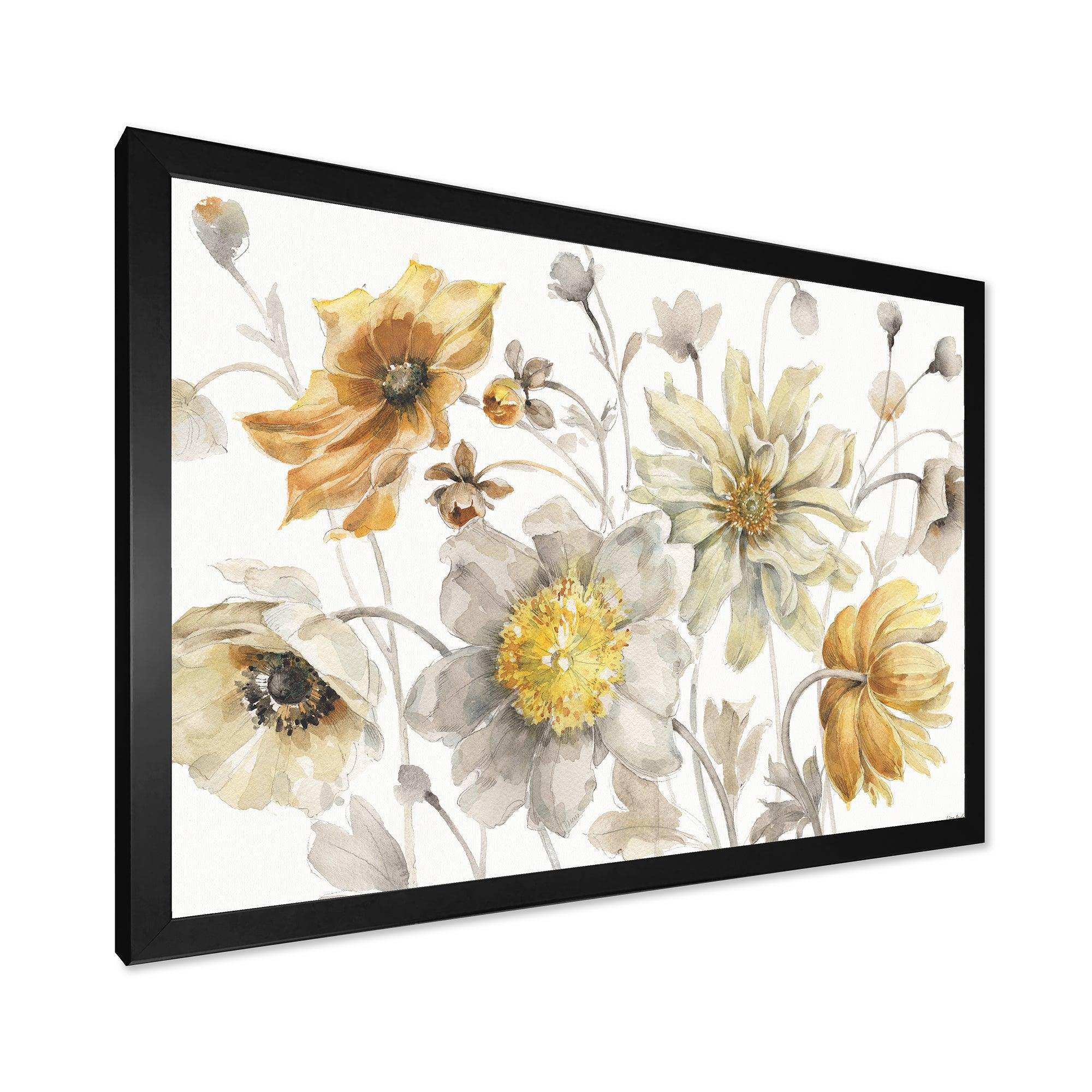 Fields of Gold Watercolor Flower VII