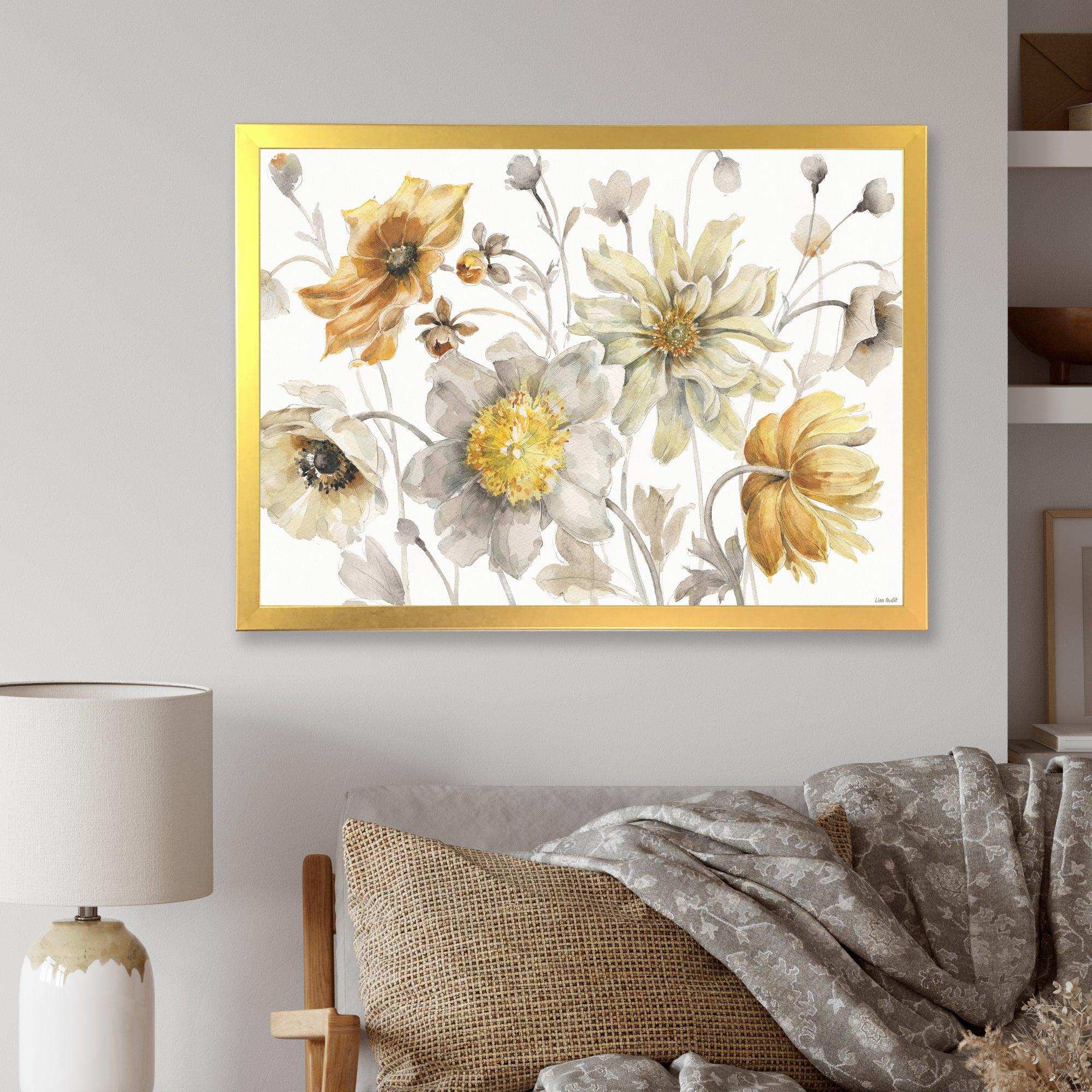 Fields of Gold Watercolor Flower VII
