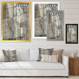 Grey Silver Geometric Composition