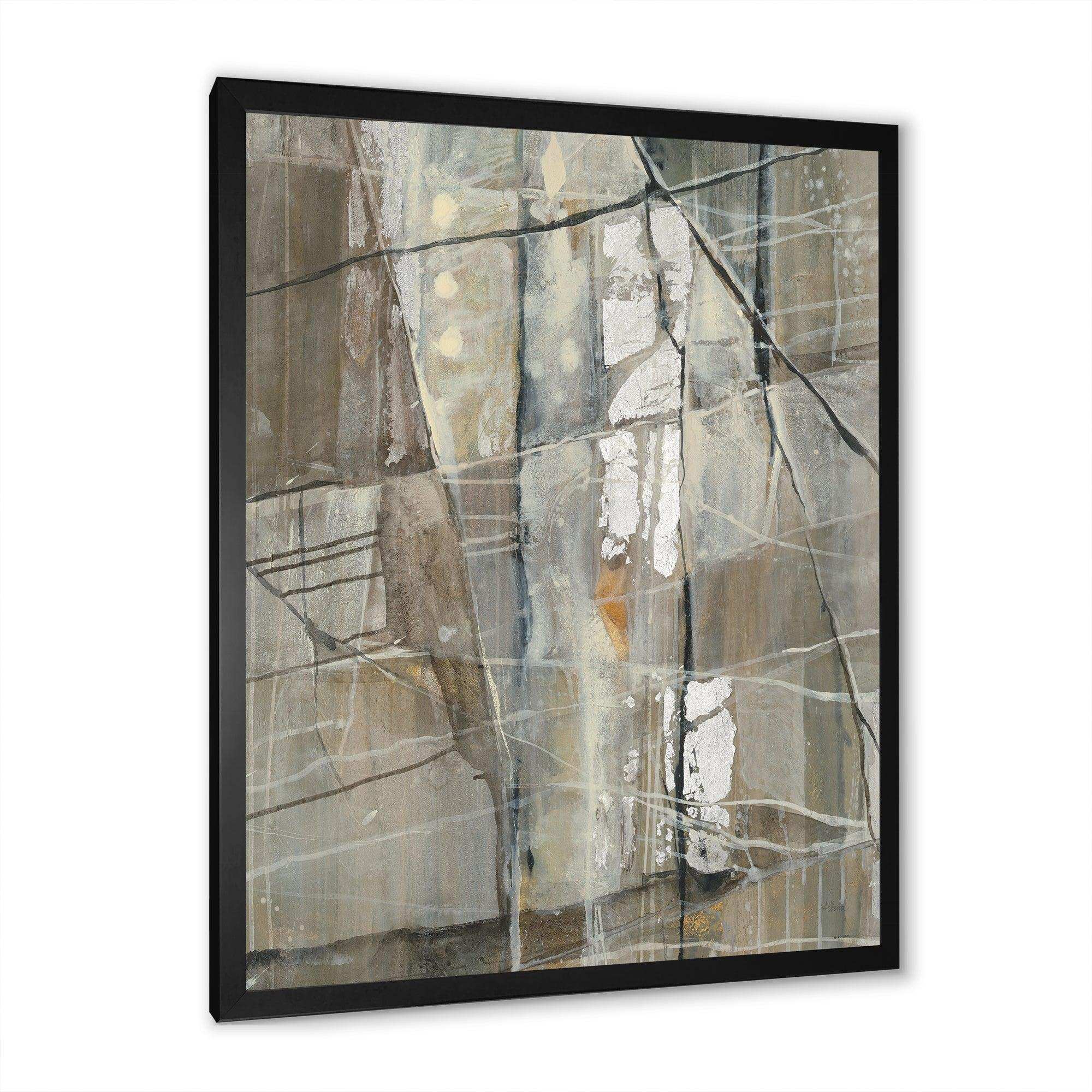 Grey Silver Geometric Composition