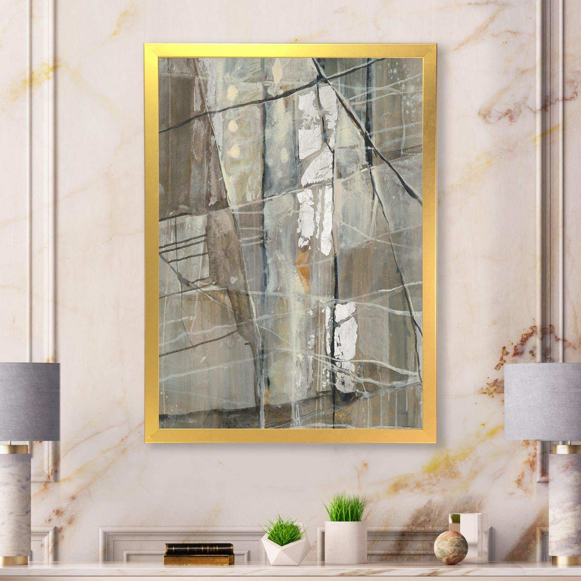 Grey Silver Geometric Composition