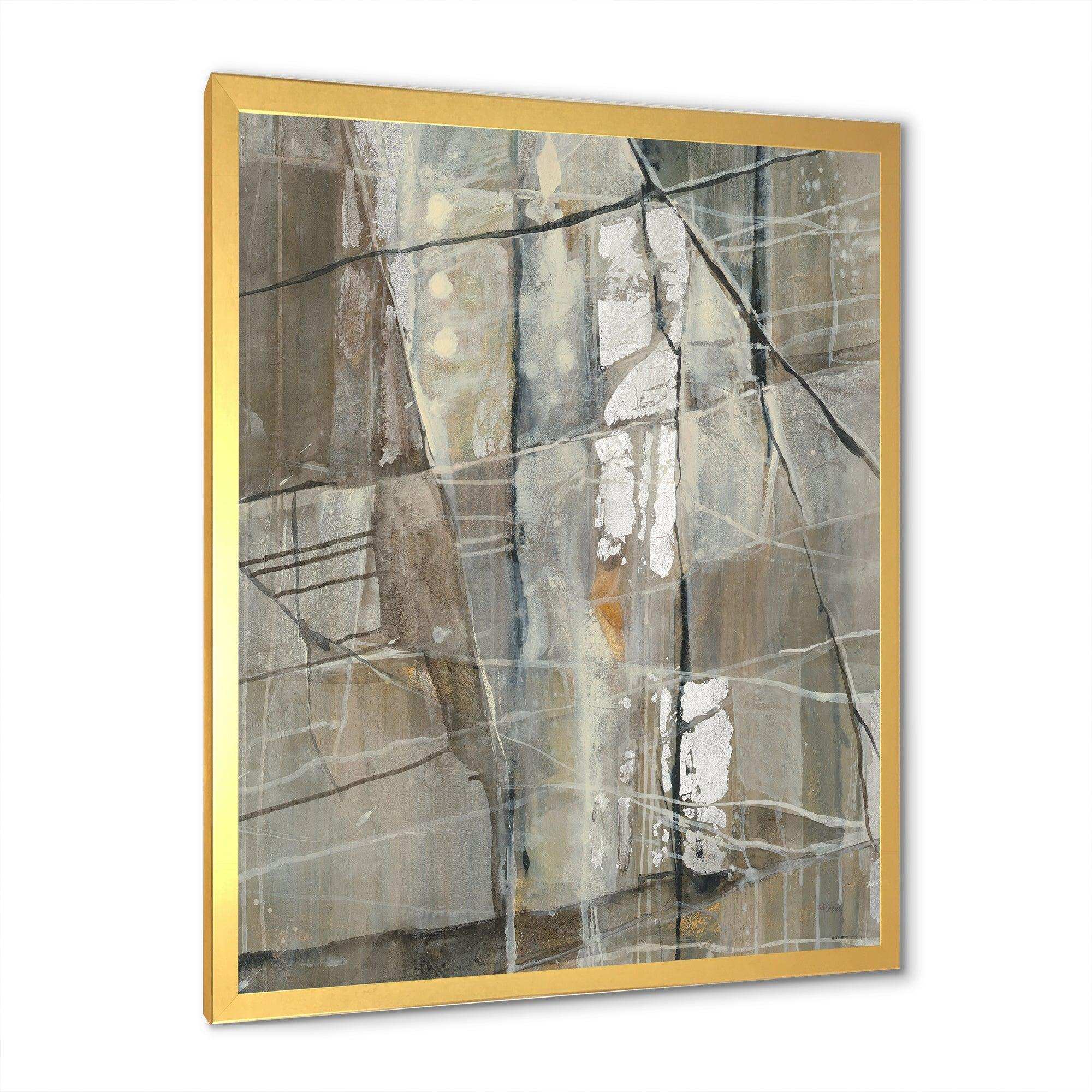 Grey Silver Geometric Composition