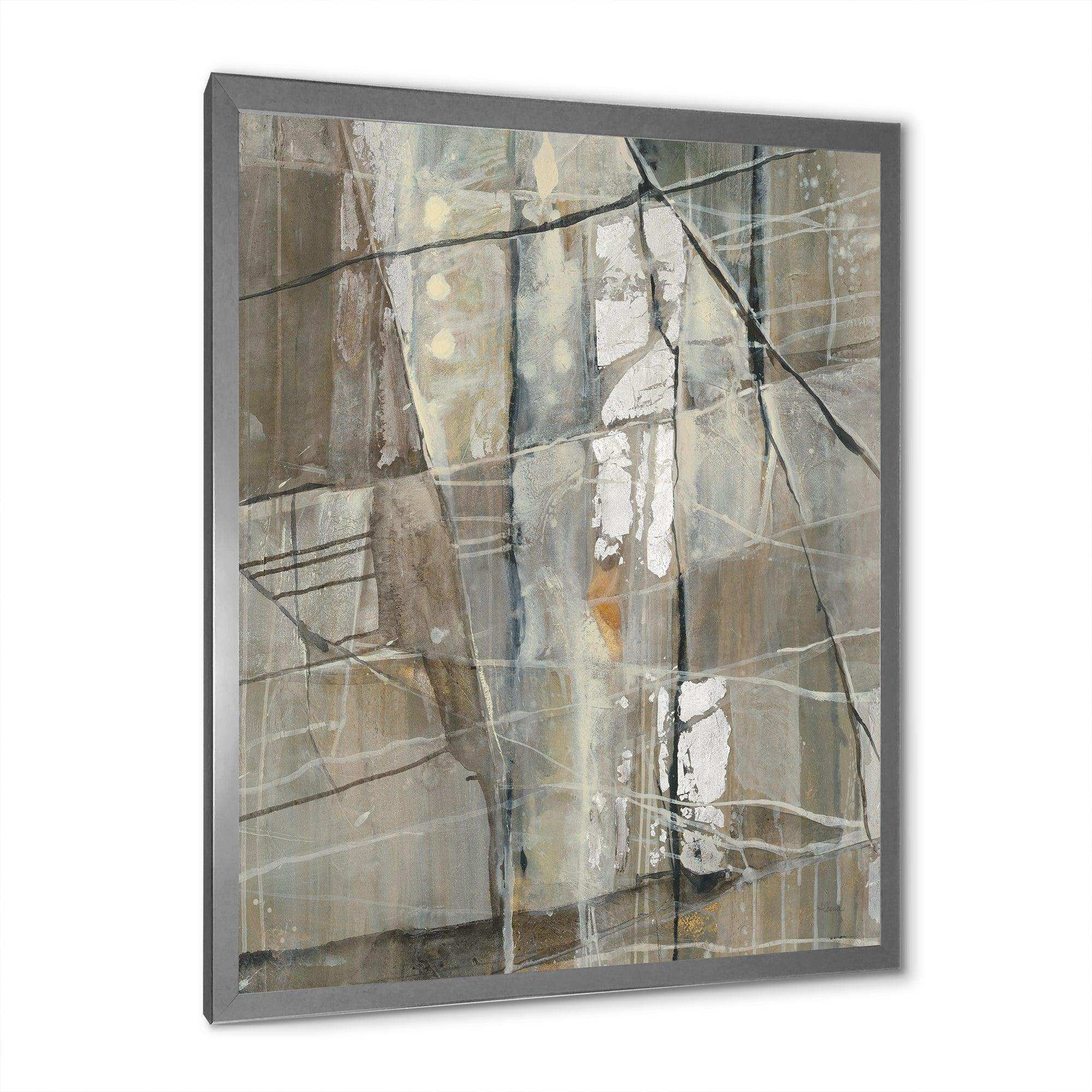 Grey Silver Geometric Composition