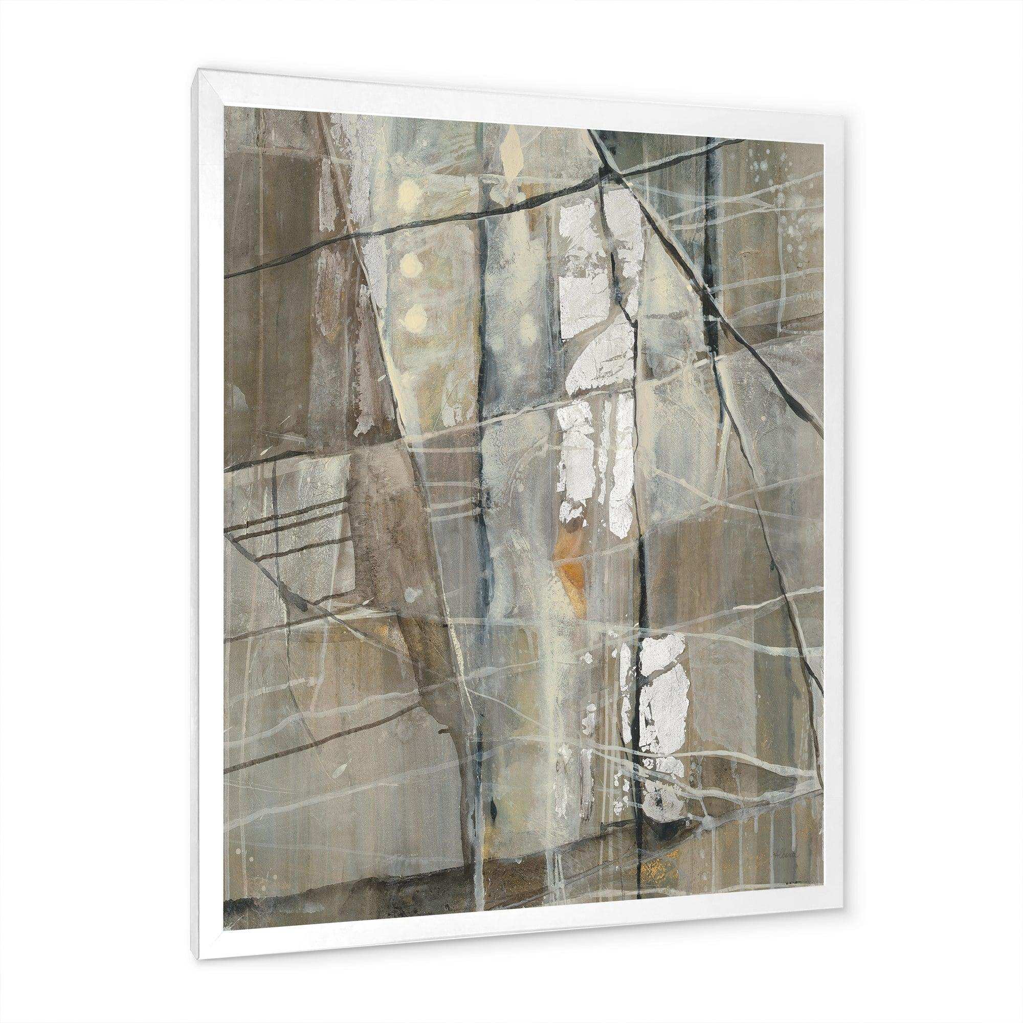 Grey Silver Geometric Composition