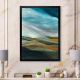 Watercolor Desert Storm Abstract Blue