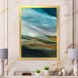 Watercolor Desert Storm Abstract Blue