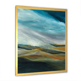 Watercolor Desert Storm Abstract Blue