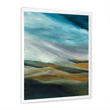 Watercolor Desert Storm Abstract Blue