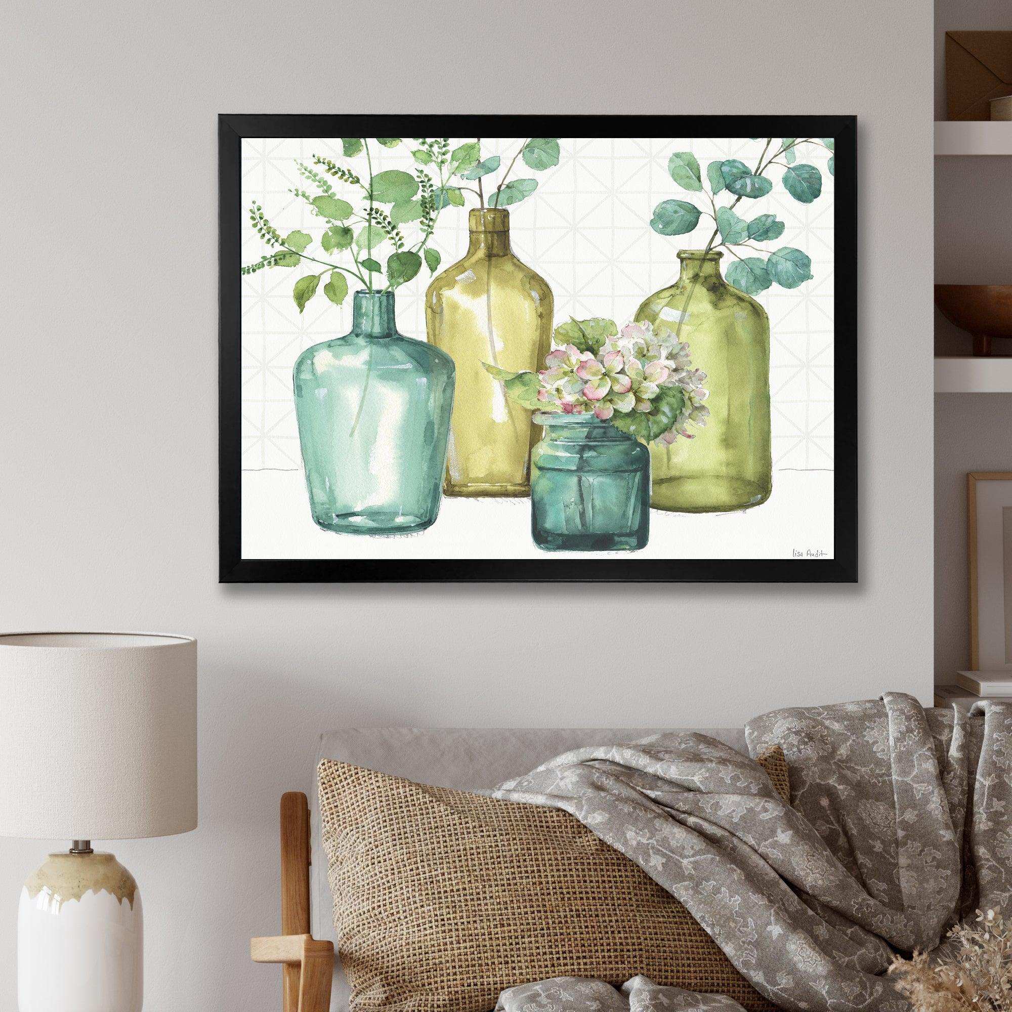 Mixed Botanical Green Leaves VIII