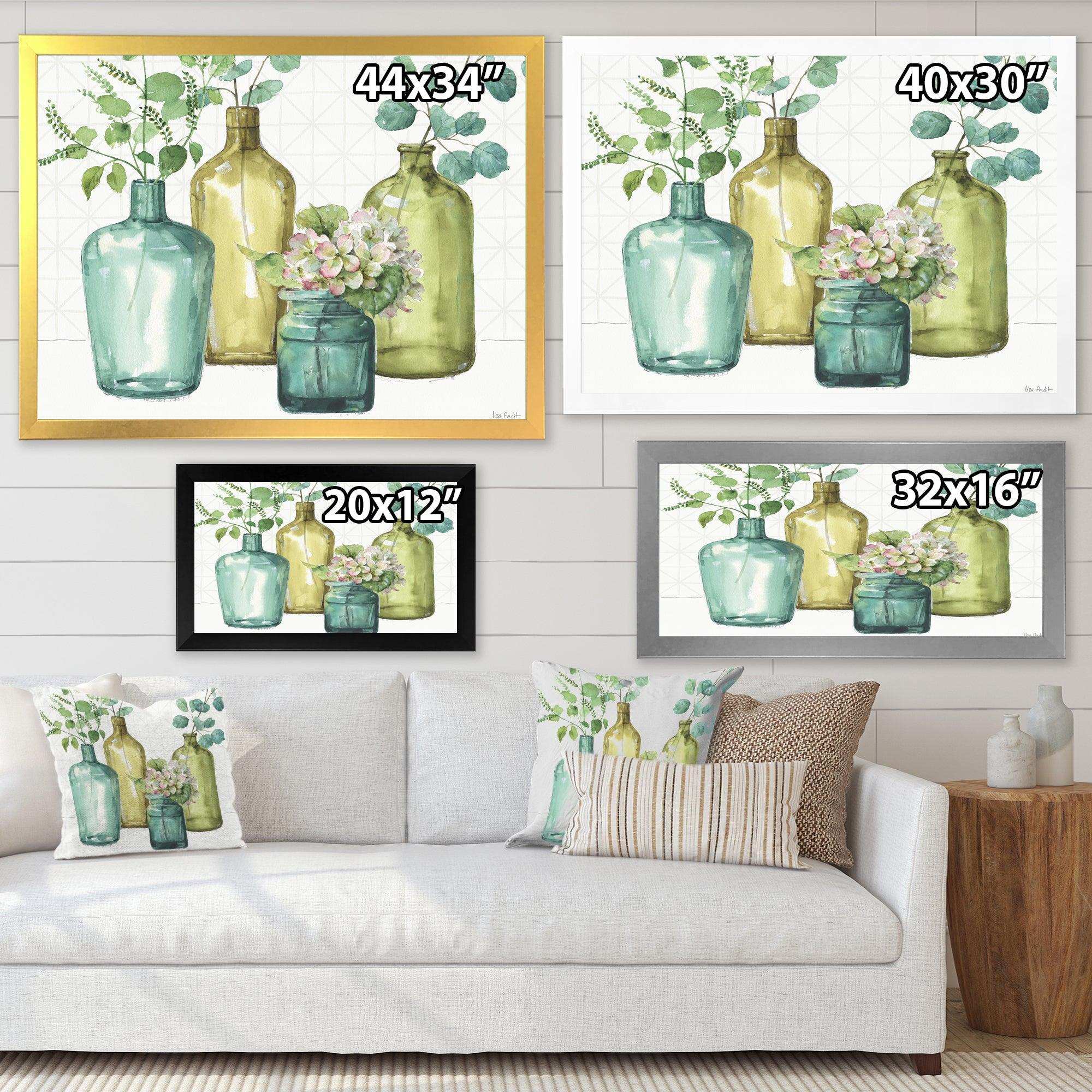 Mixed Botanical Green Leaves VIII