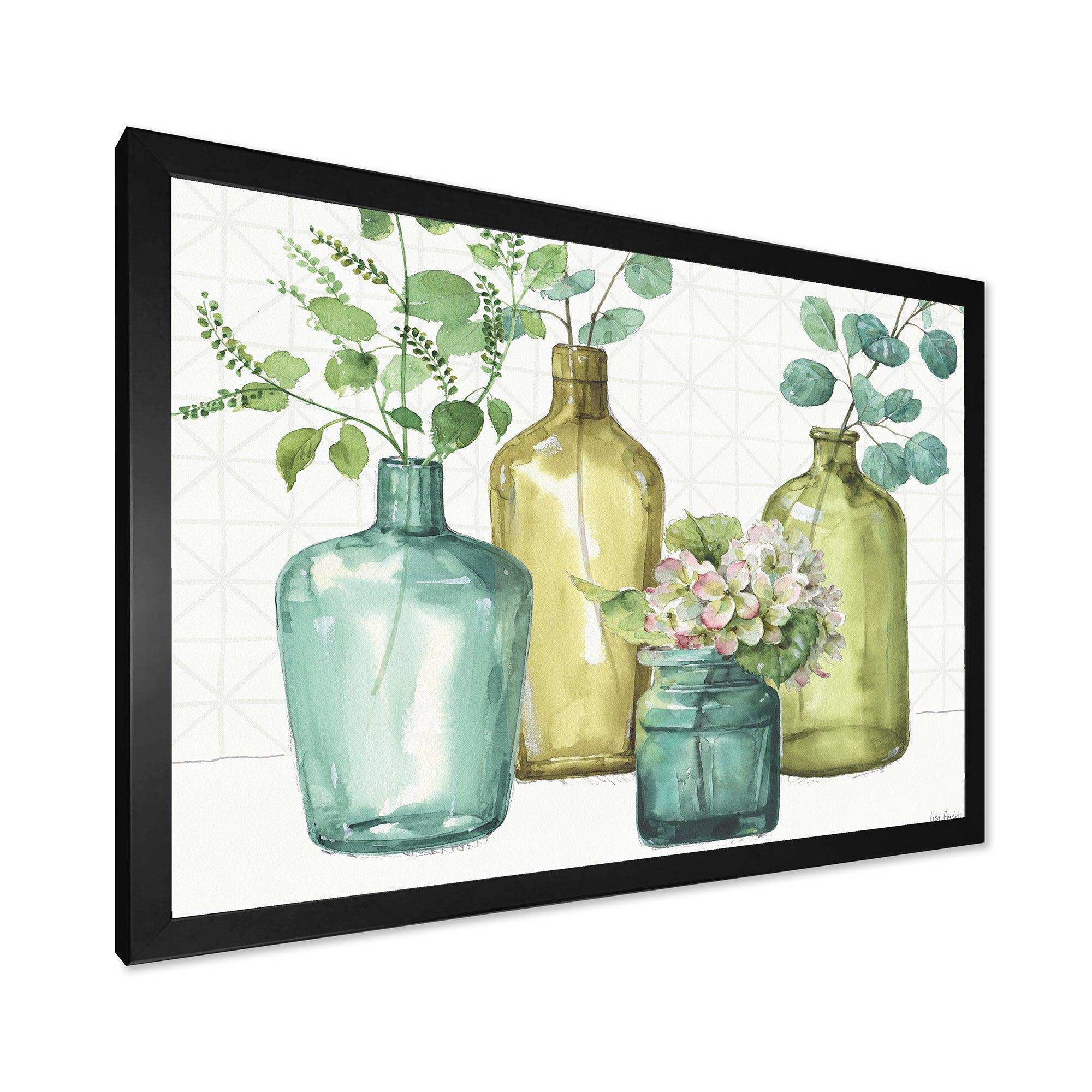 Mixed Botanical Green Leaves VIII