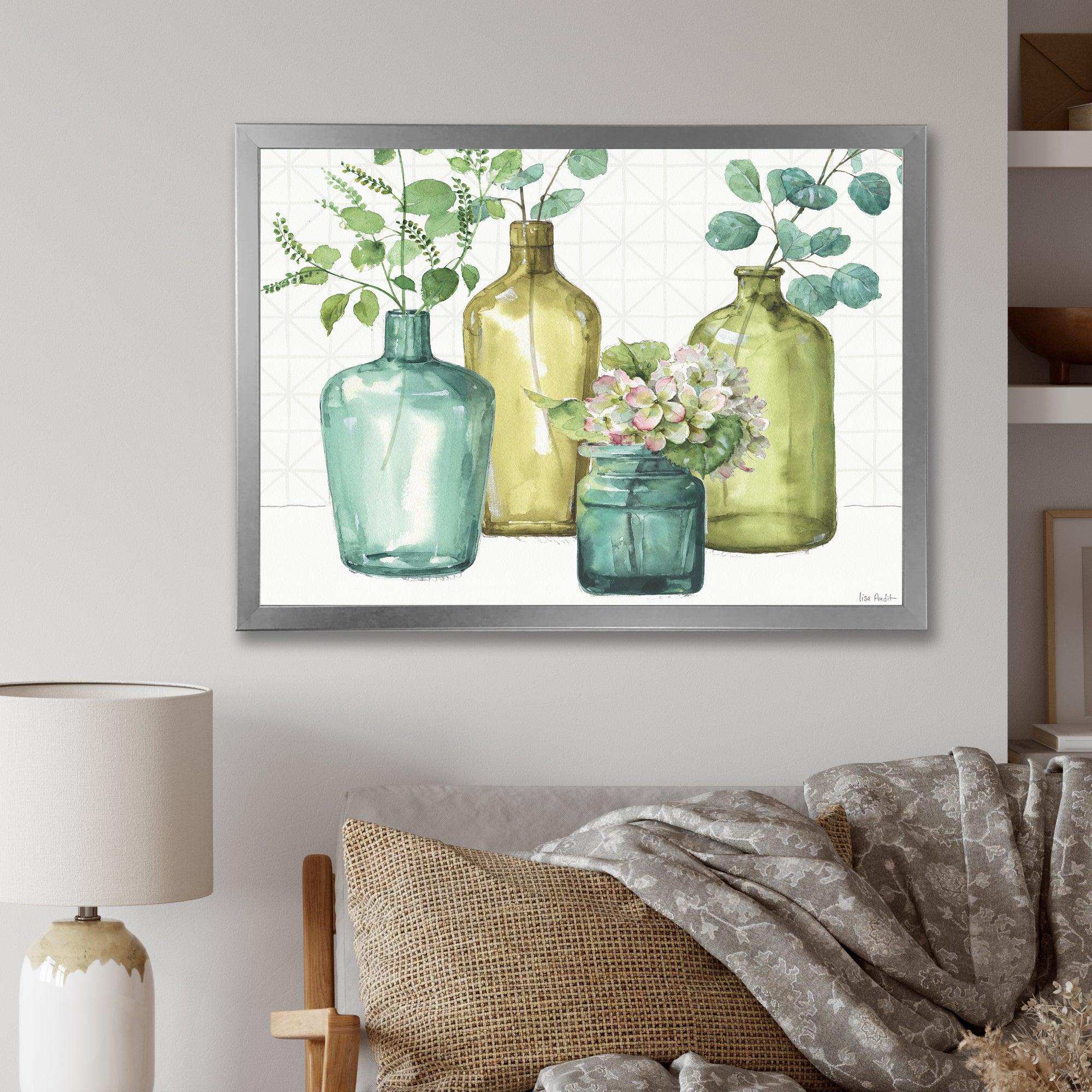 Mixed Botanical Green Leaves VIII