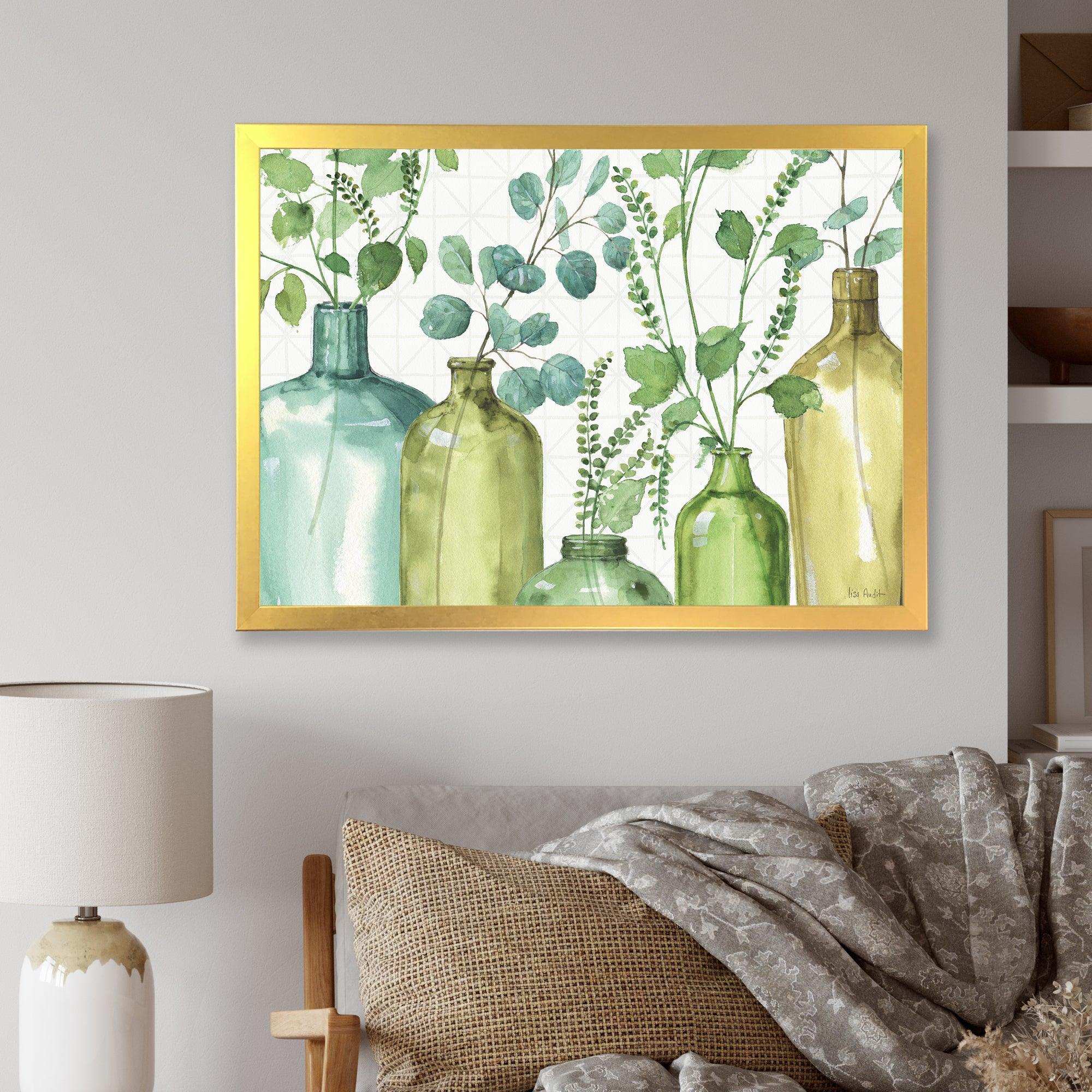 Mixed Botanical Green Leaves I0