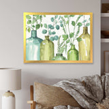 Mixed Botanical Green Leaves I0