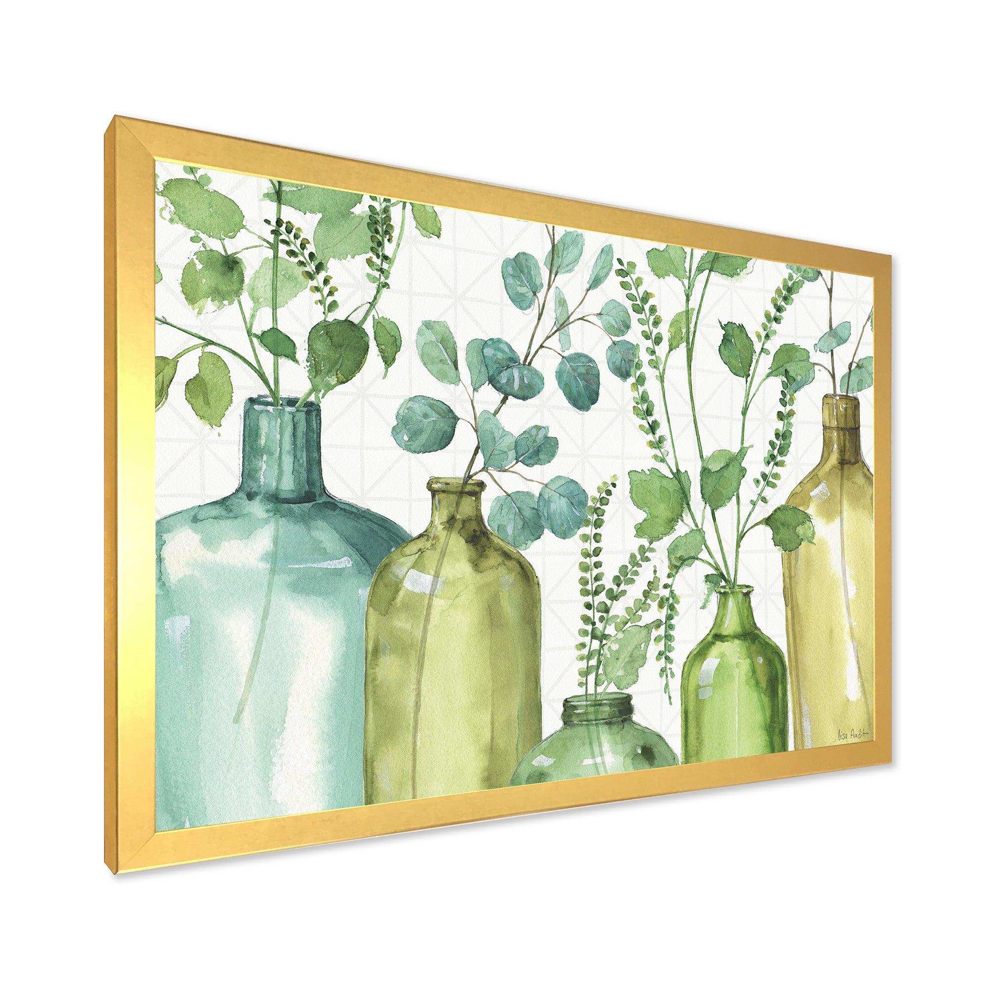 Mixed Botanical Green Leaves I0