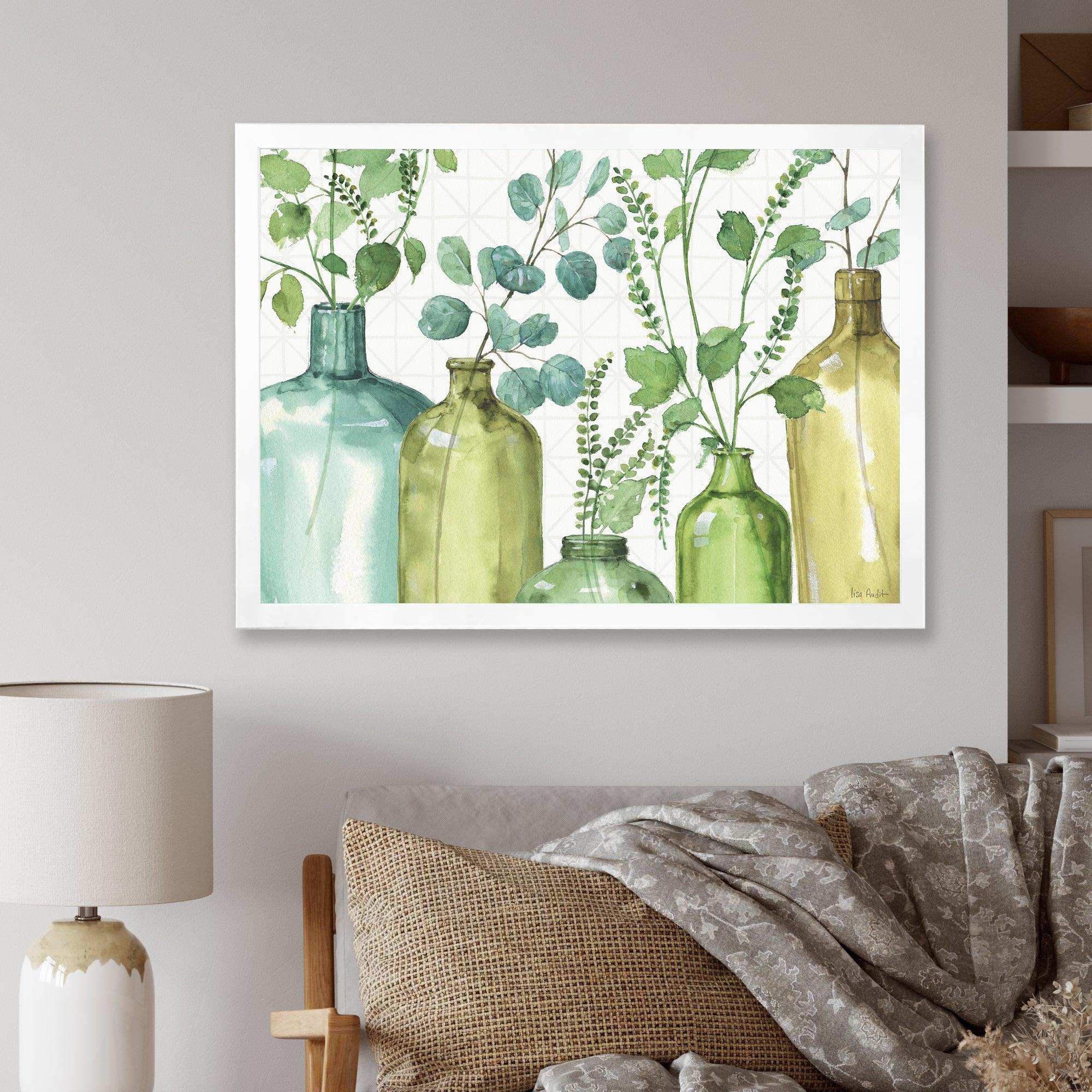 Mixed Botanical Green Leaves I0