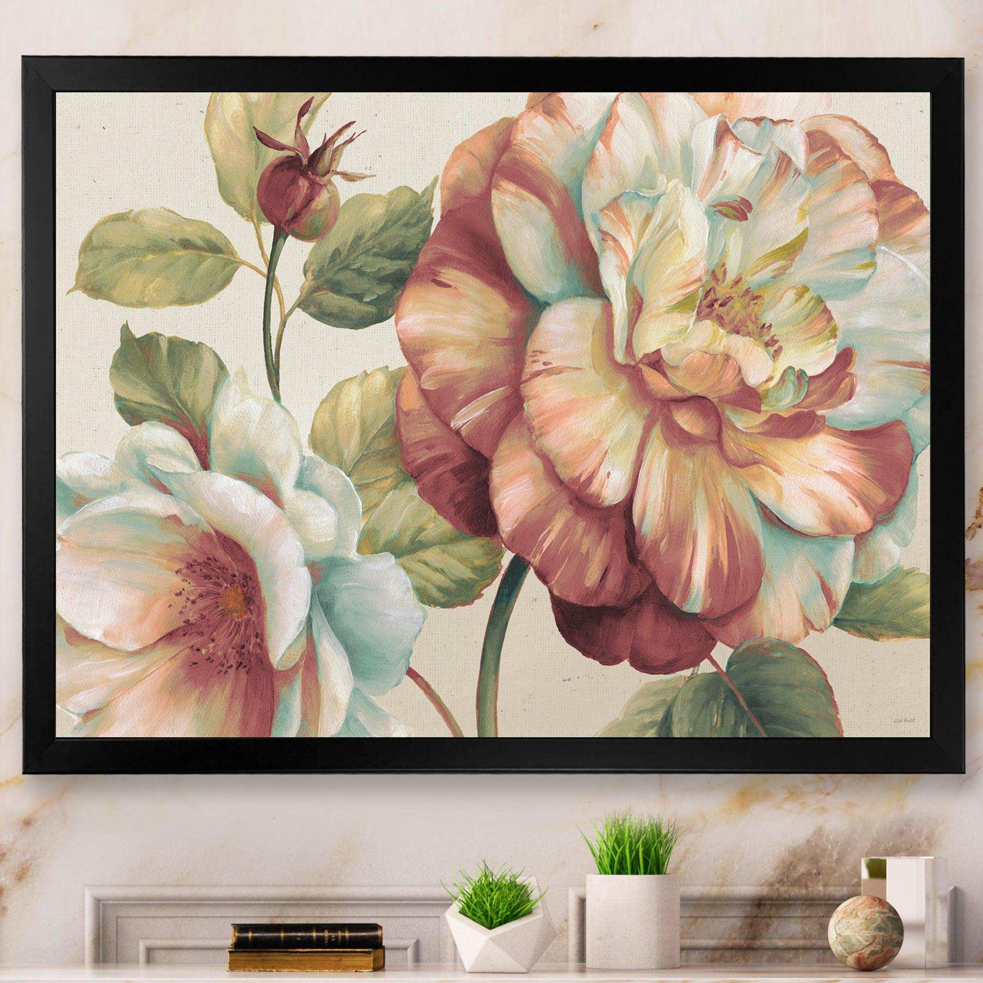 Romantic Dark Rose Blossing Flowers