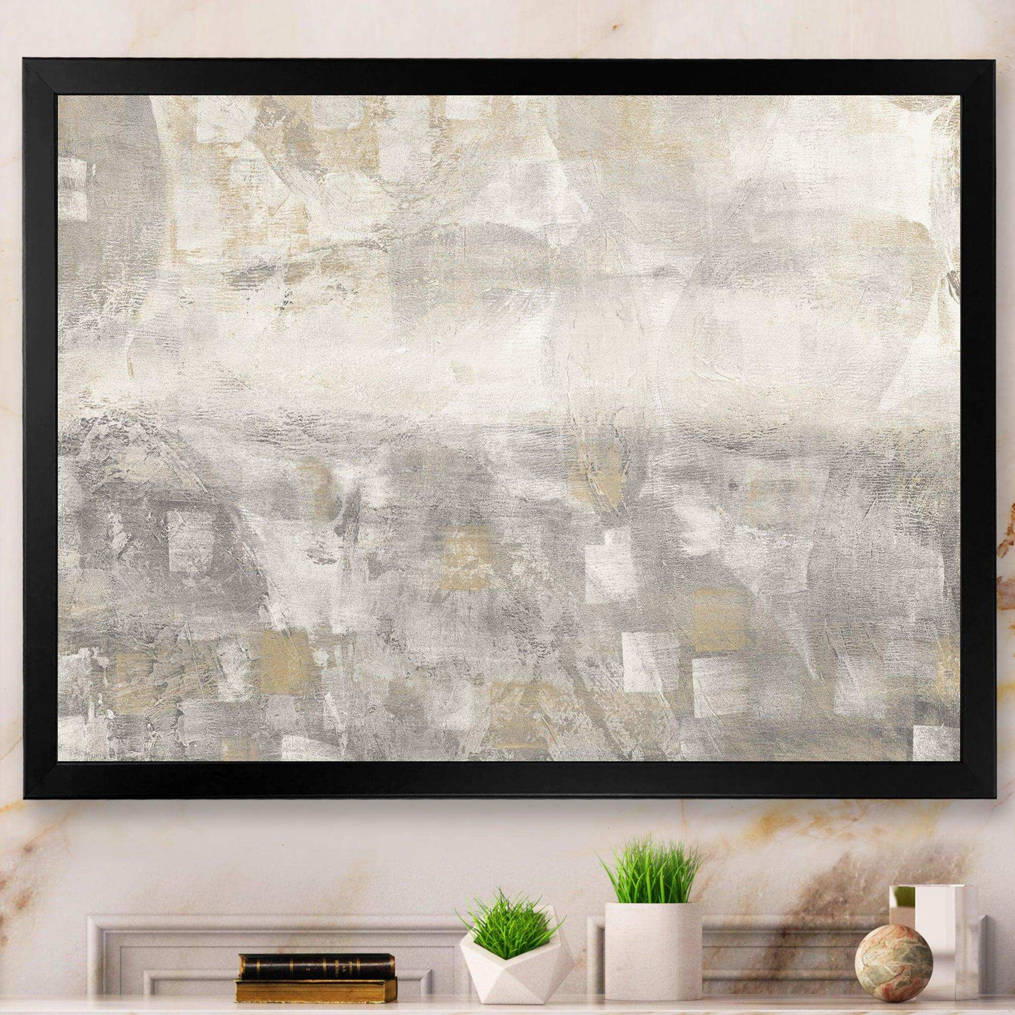 Gray Abstract Watercolor