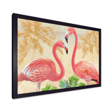 Gold Glam Flamingos