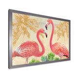 Gold Glam Flamingos