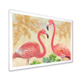 Gold Glam Flamingos