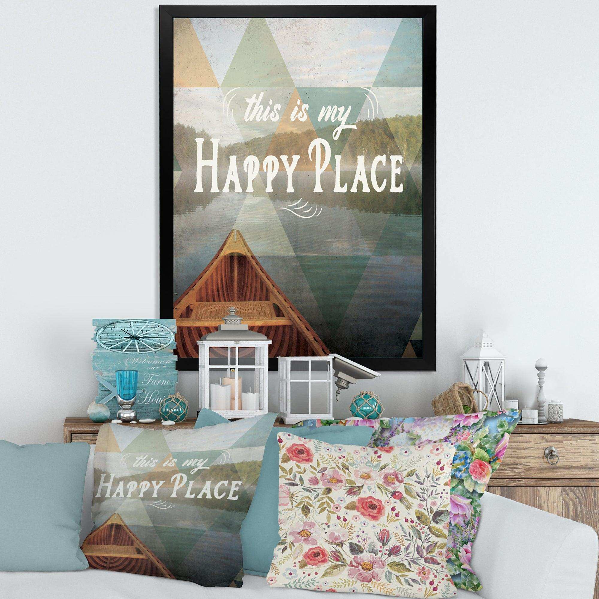 Lake House Happy Quote