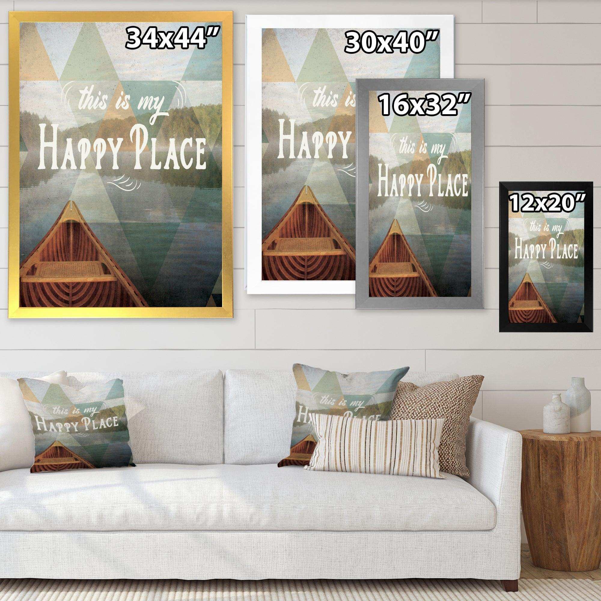 Lake House Happy Quote