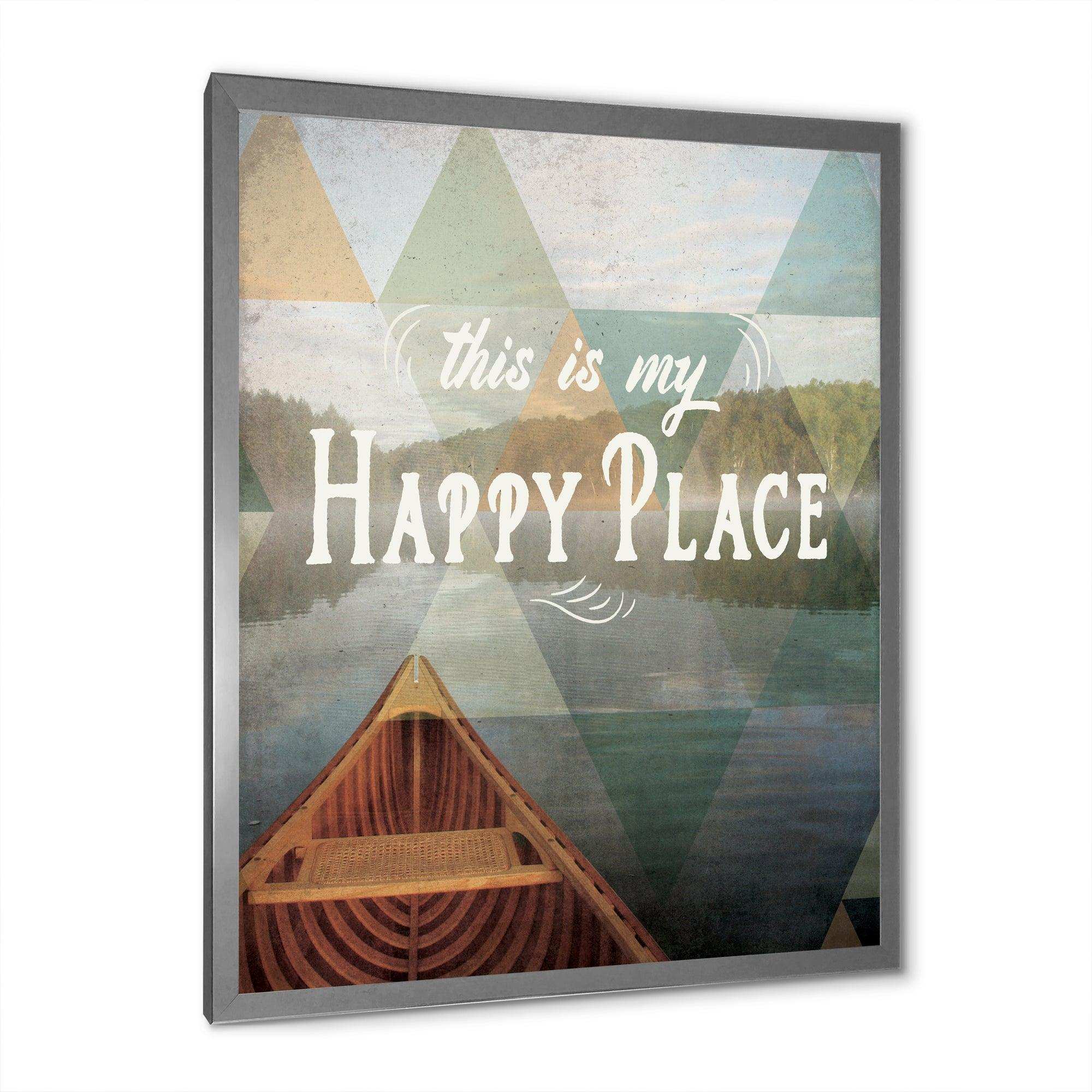 Lake House Happy Quote