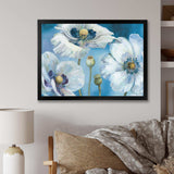 White Flower on Blue II