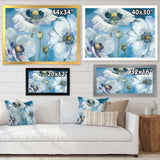 White Flower on Blue II