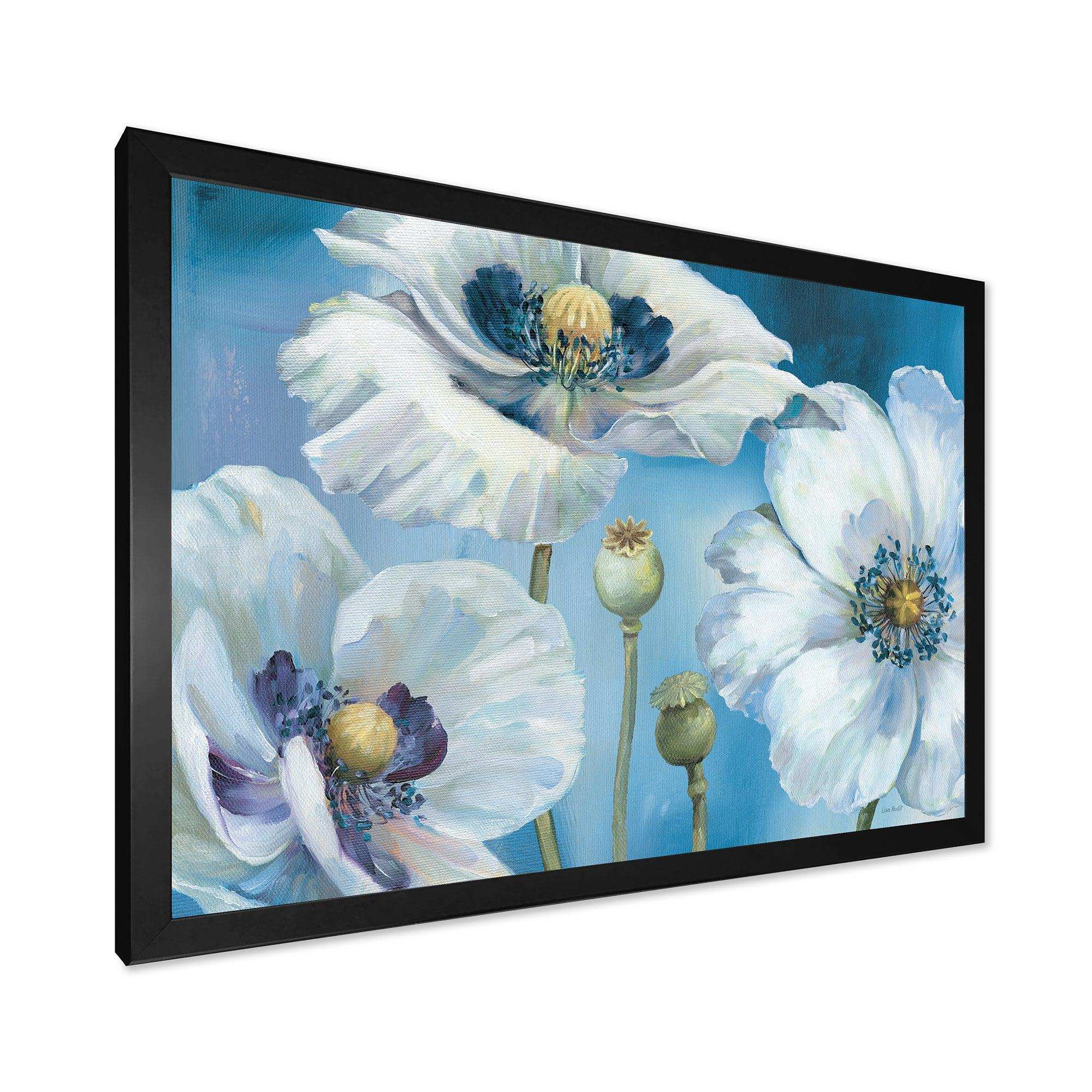 White Flower on Blue II