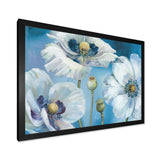 White Flower on Blue II