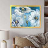 White Flower on Blue II