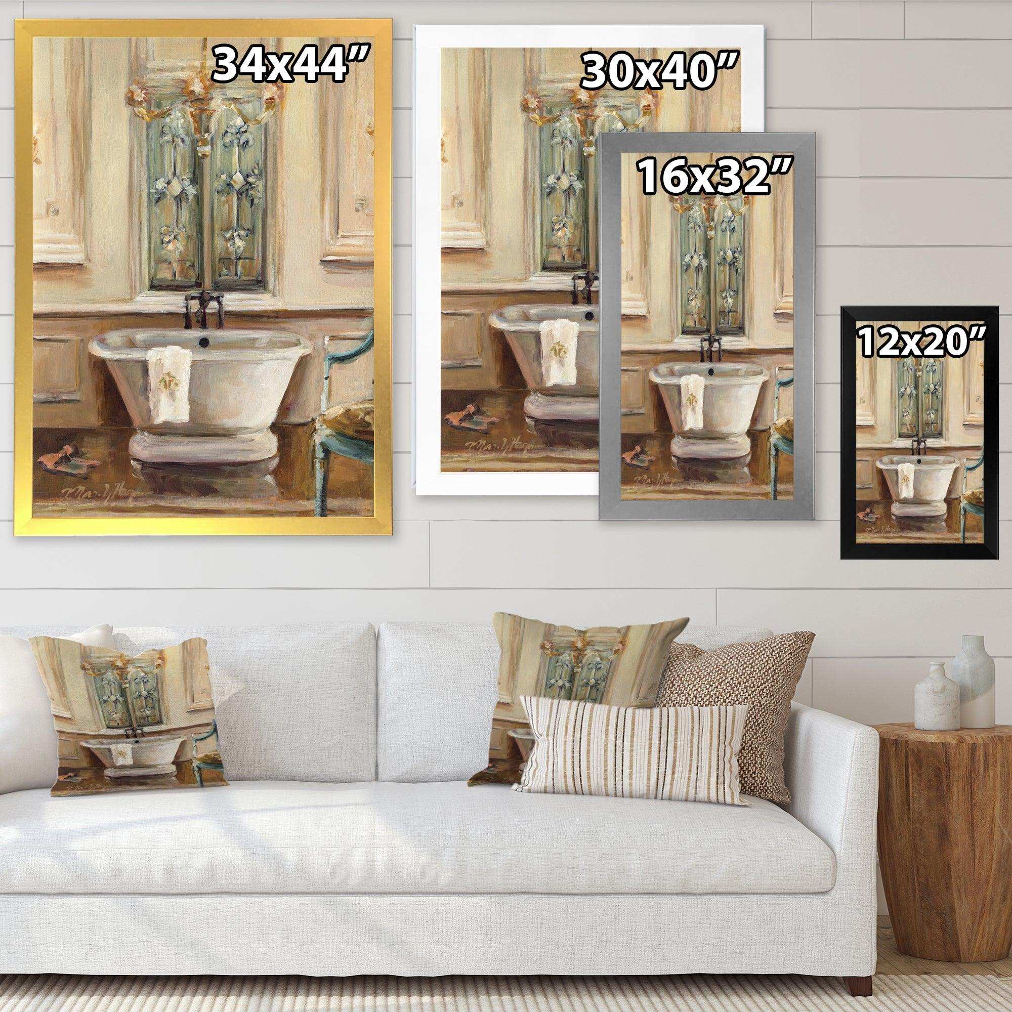 Vintage Paris Bathtub Painting