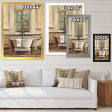 Vintage Paris Bathtub Painting