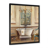 Vintage Paris Bathtub Painting