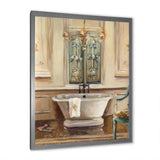 Vintage Paris Bathtub Painting