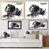 Monochrome Portrait of African American Woman IV