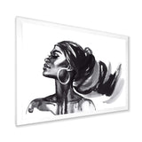 Monochrome Portrait of African American Woman IV