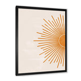 Orange Sun Print I