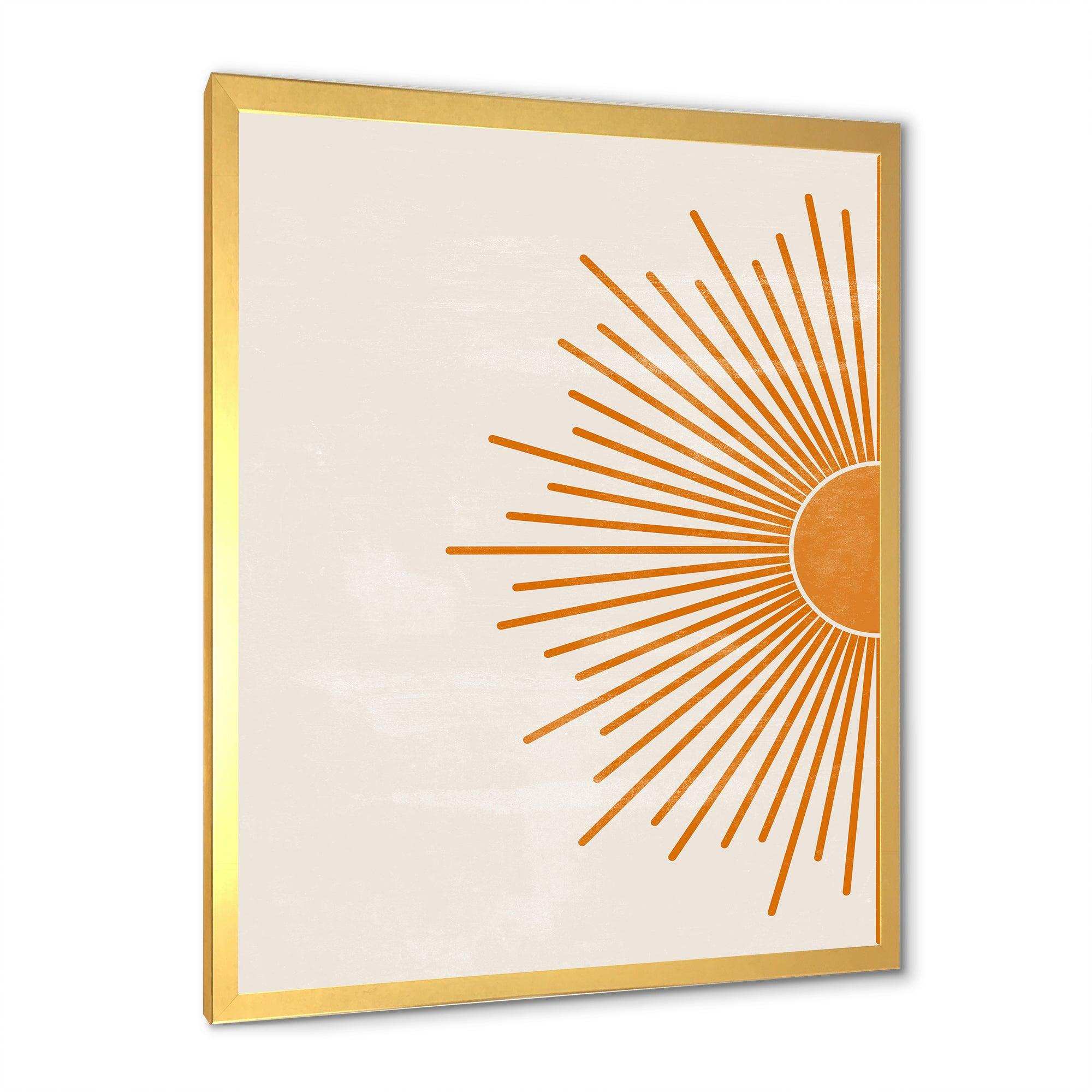 Orange Sun Print I