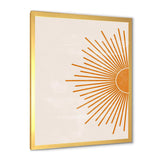 Orange Sun Print I