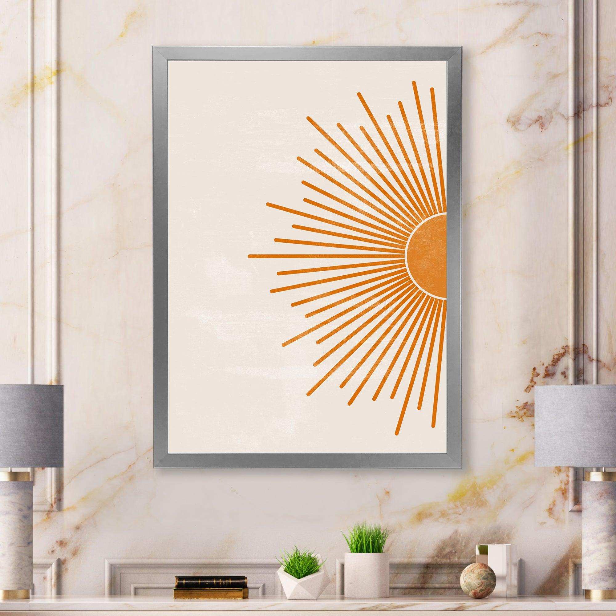 Orange Sun Print I