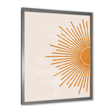 Orange Sun Print I
