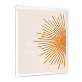 Orange Sun Print I
