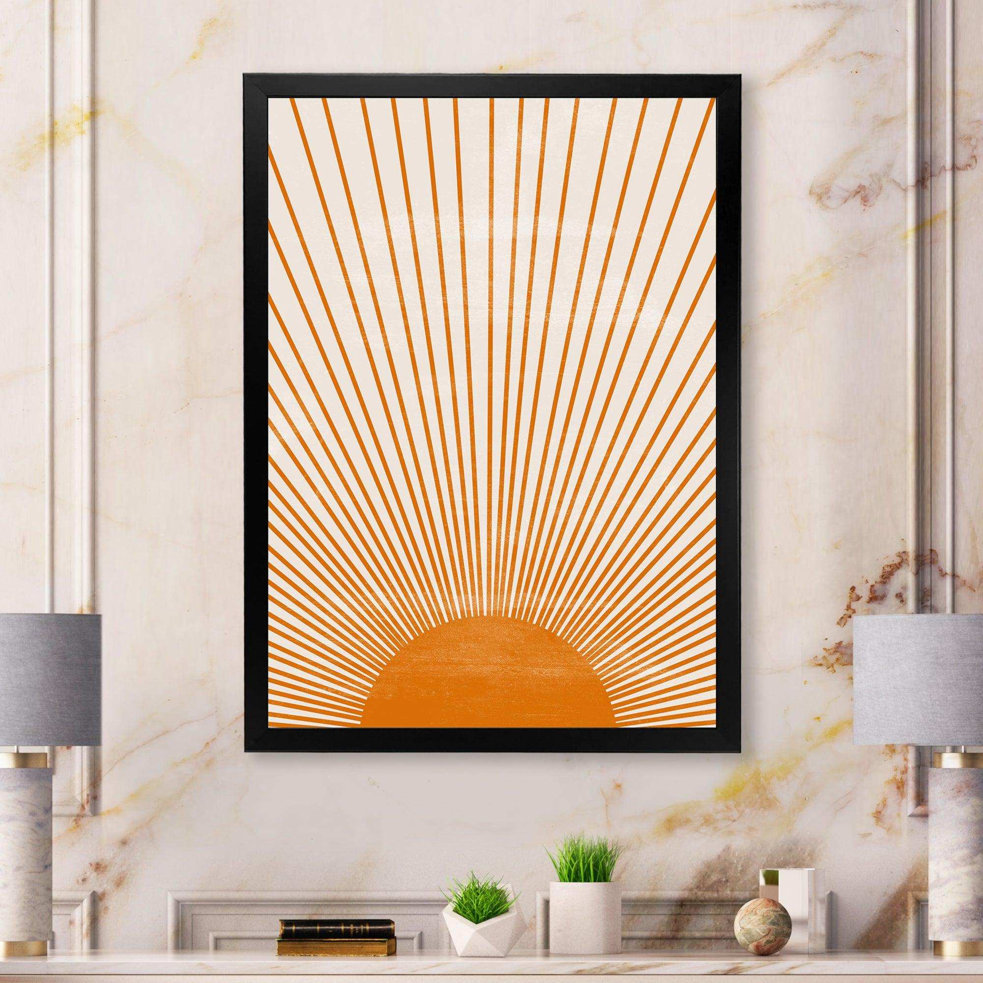 Orange Sun Print III