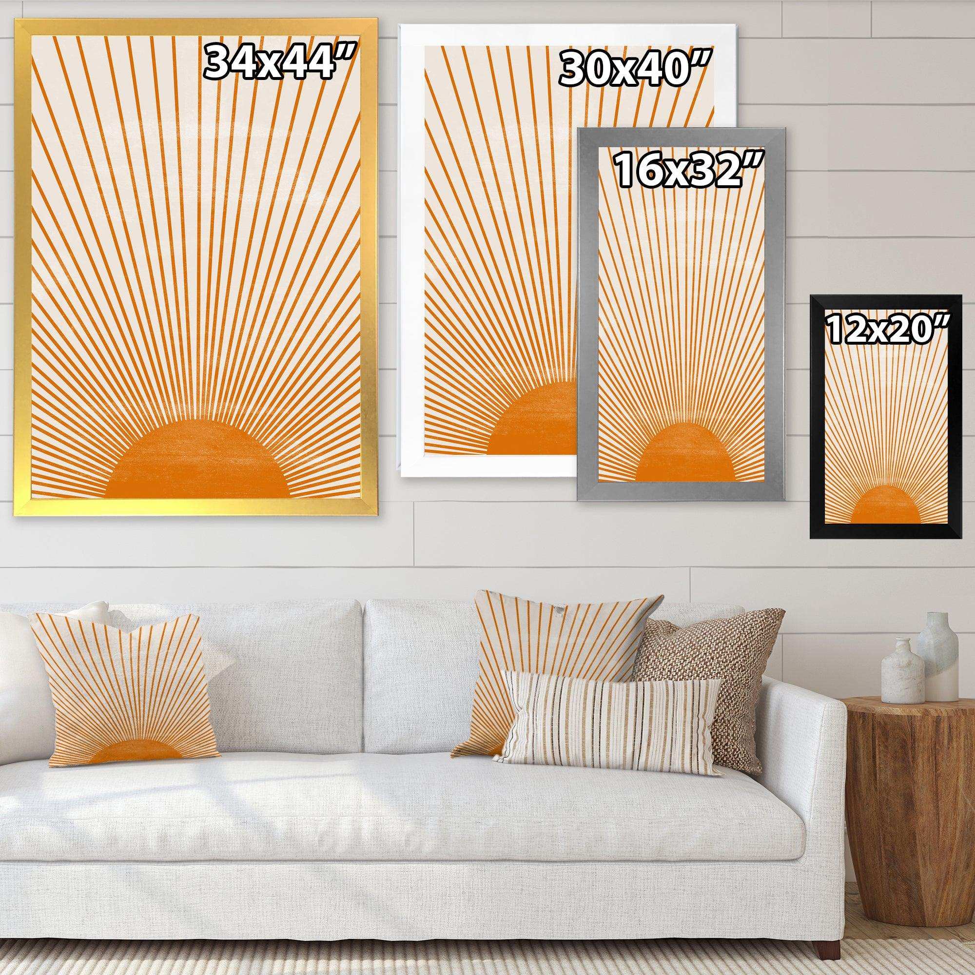 Orange Sun Print III